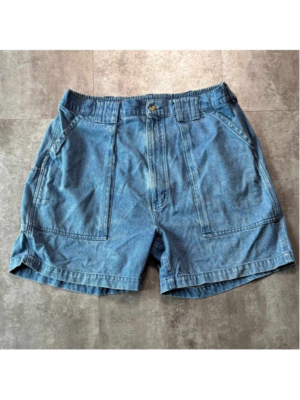 Vintage Hook and Tackle Jean Shorts Men’s 34 Blue